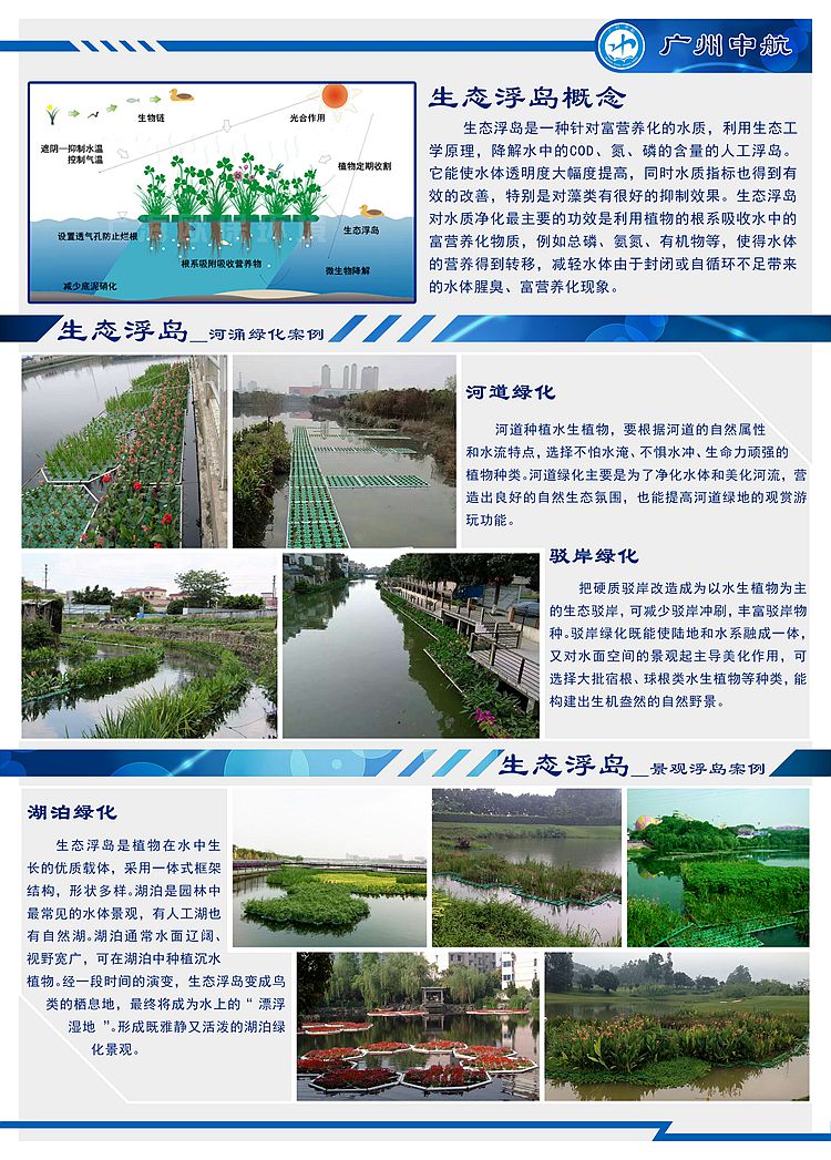 生态浮岛 生态浮床 人工浮岛 生产厂家 广州中航