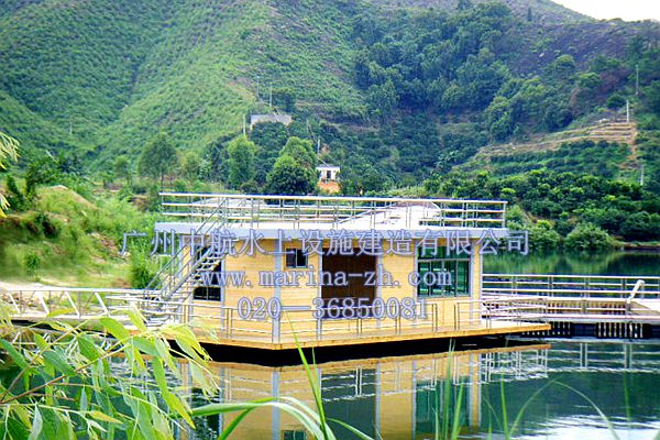 广东水上房屋 - 浮筒-浮桥-浮动码头-游艇工程-水上游泳池-广东中航水