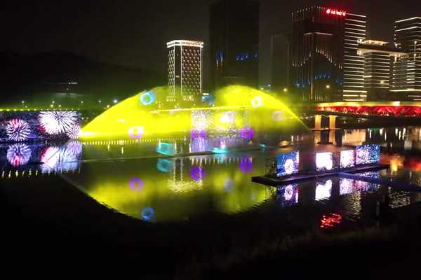 光影秀 水上浮筒 水上灯光节 水上活动