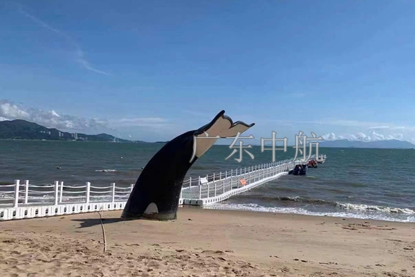 水上浮桥 海上浮桥 沙滩浮桥 浮桥码头